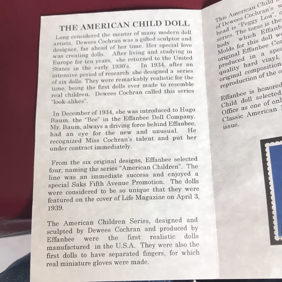 🥳 HP 🥳 American Child by Effanbee - Picture 9 of 12